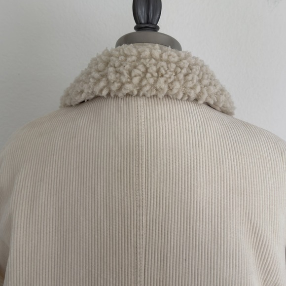 Lucky Brand Womens Corduroy Sherpa coat Size Small - Picture 9 of 16